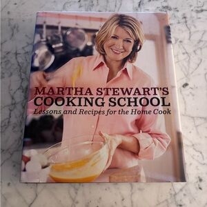 Martha Stewart’s cooking school book. Like new